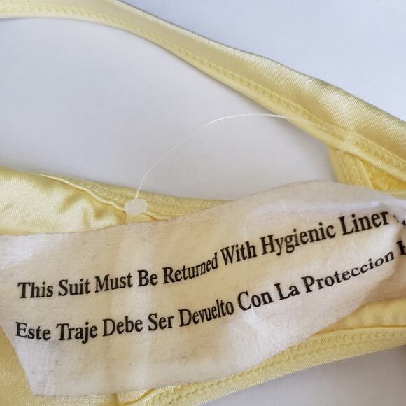 2 For $5 Sale NWOT PacSun LA Hearts Playa String Bikini Bottom Yellow Size Large - Picture 3 of 12